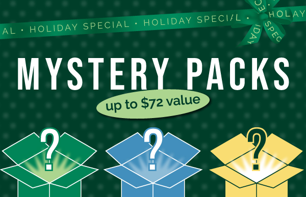 Holiday Special: Mystery packs up to $72 value