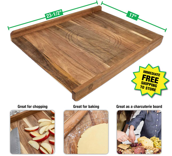 Acacia Pastry Board - Free Shipping To Store!