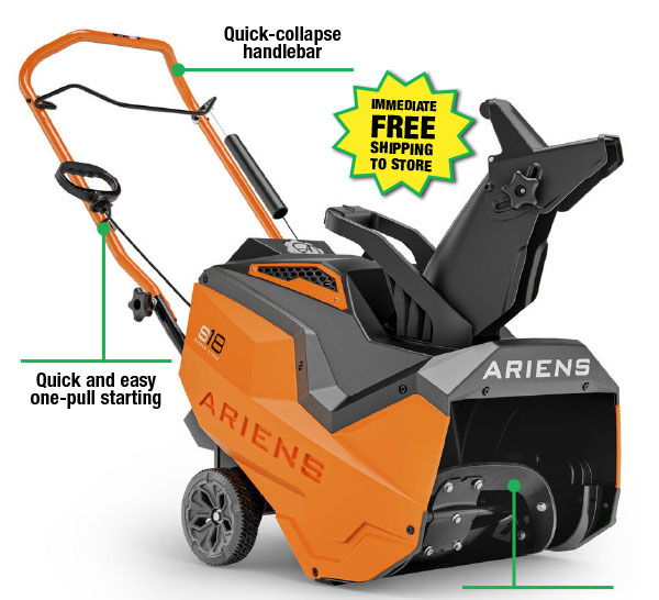 Ariens® 18" 99cc Single- Stage Gas Snow Blower