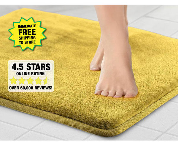 17" x 24" Memory Foam Bath Mat - Free Shipping To Store!