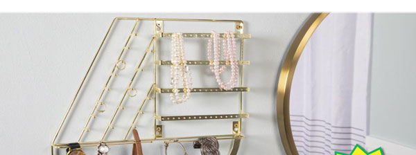 Wall Mounted Gold Jewelry Organizer - Free Shipping To Store! 