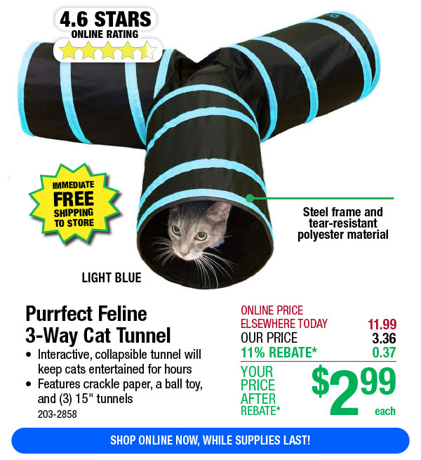 Purrfect Feline 3-Way Cat Tunnel