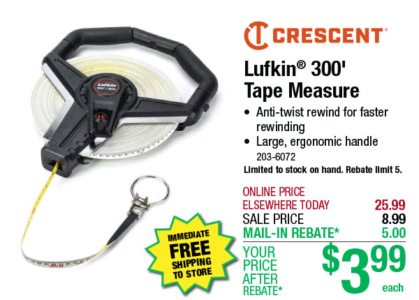 Lufkin® 300' Tape Measure