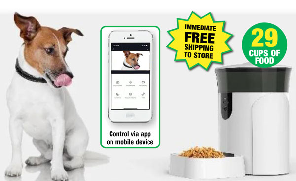 Smart Wi-Fi Pet Feeder - Free Shipping To Store! 