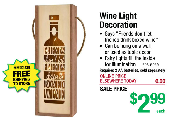  Wine Light Decoration - Free Shipping To Store!