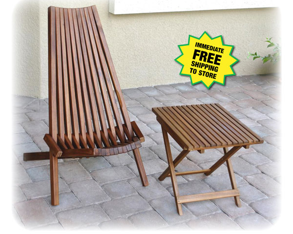 Folding Chair and Table -Free Shipping to Store!