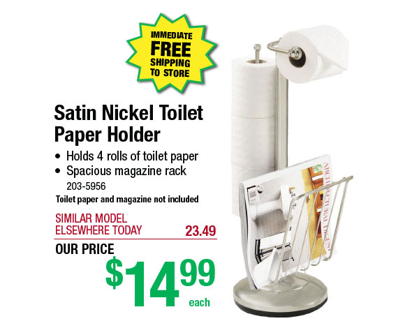 Satin Nickel Toilet Paper Holder