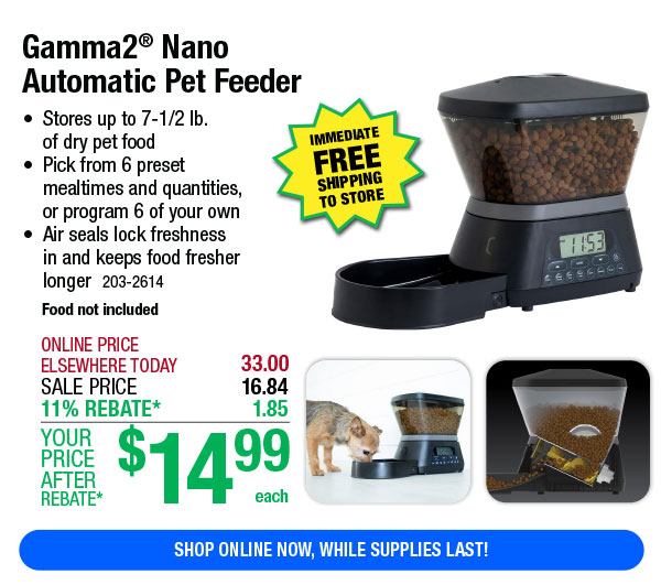 Gamma2® Nano Automatic Pet Feeder