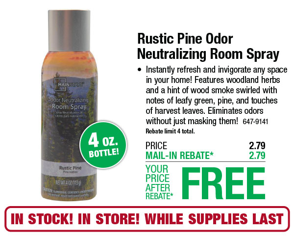 Rustic Pine Odor Neutralizing Room Spray