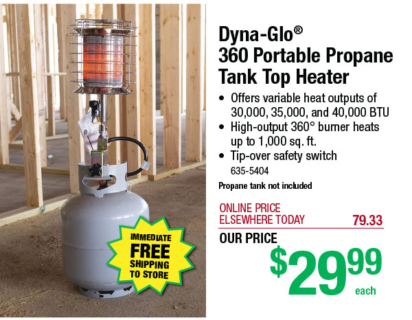 Dyna-Glo® 360 Portable Propane Tank Top Heater