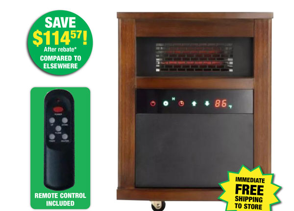 Redstone® Portable Infrared Cabinet Heater - Free Shipping To Store! 