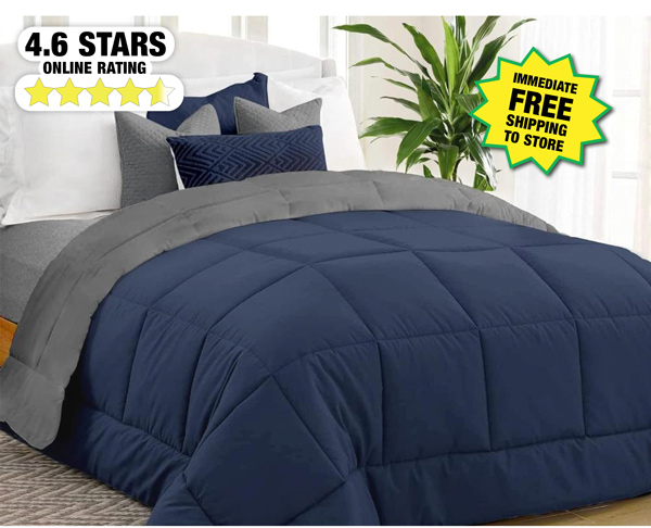 Equinox International Queen Comforter-Free Shipping to Store!