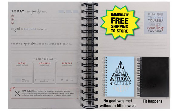 Fitness Goal Journal - Free Shipping To Store!