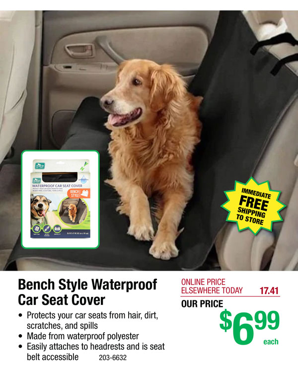 Bench Style Waterproof Car Seat Cover