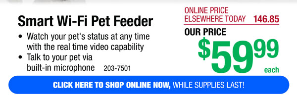 Smart Wi-Fi Pet Feeder - ONLY $59.99!