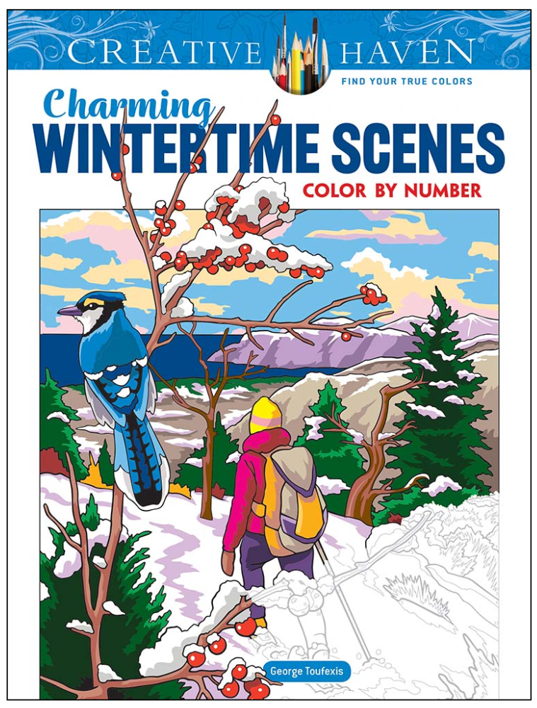 Creative Haven Charming Wintertime Scenes Color by Number