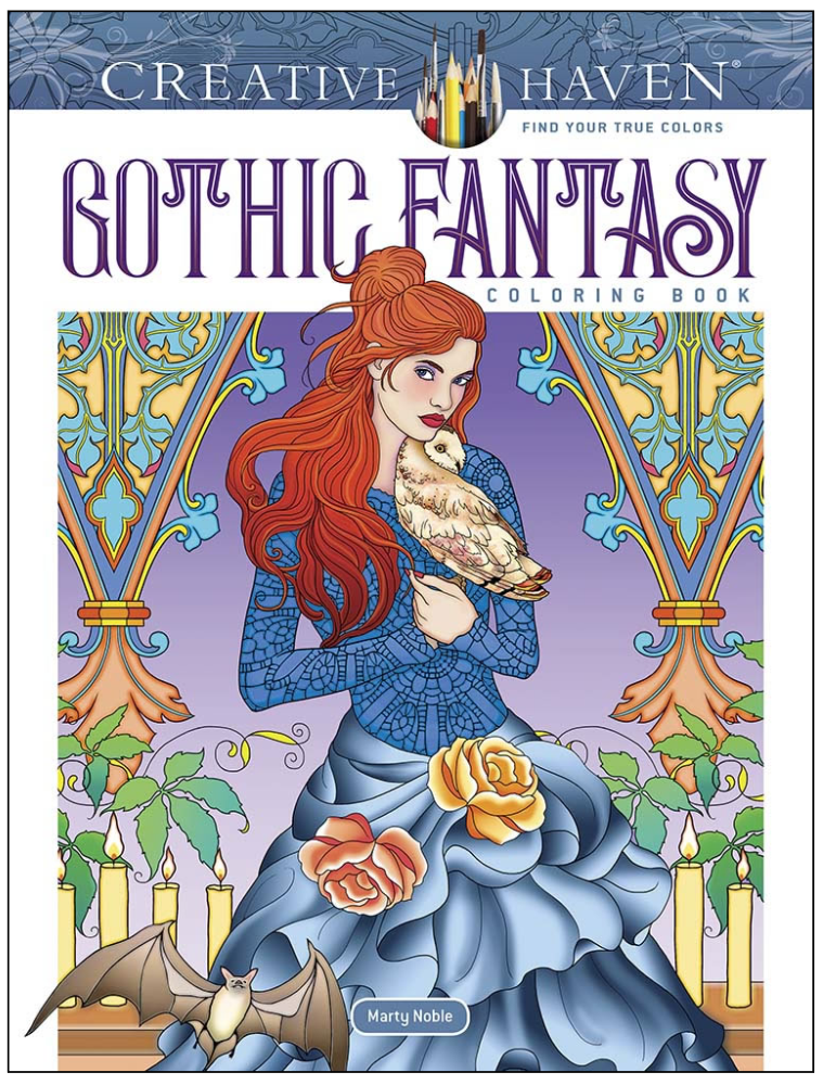 Creative Haven Gothic Fantasy Coloring Book