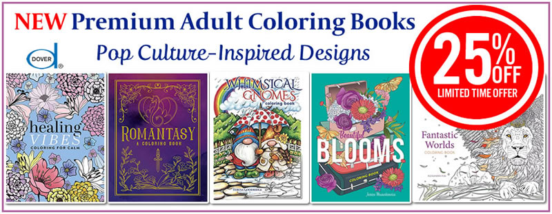 Premium Coloring Books 25% off