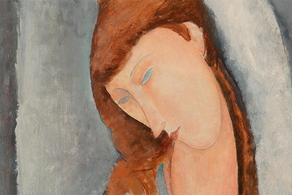 Amedeo Modigliani. Jeanne Hébuterne (detail) 1919. The Barnes Foundation, BF285. Public Domain.