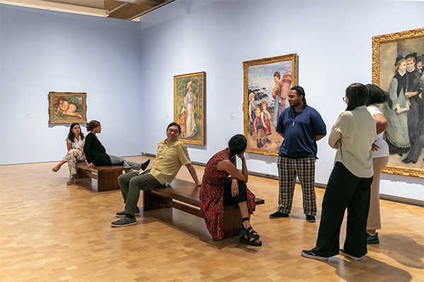 Guests viewing Matisse & Renoir: New Encounters