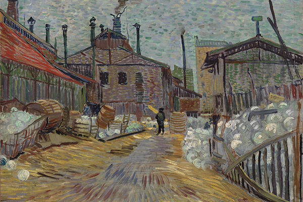 Vincent van Gogh. The Factory, July–September 1887, Oil on canvas. The Barnes Foundation, BF303.